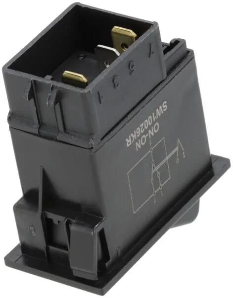 Kramp - SW10026KR - Kippschalter, I-0, Ein-Aus, 12/24V, 5-Polig, Stellungs- Und Funktionsbeleuchtung, Mit Gluehlampe