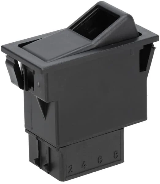 Kramp - SW10027KR - Kippschalter, II-0-I, Ein-Aus-Ein, 12/24V, 3-Polig, Funktionsbeleuchtung, Mit Gluehlampe