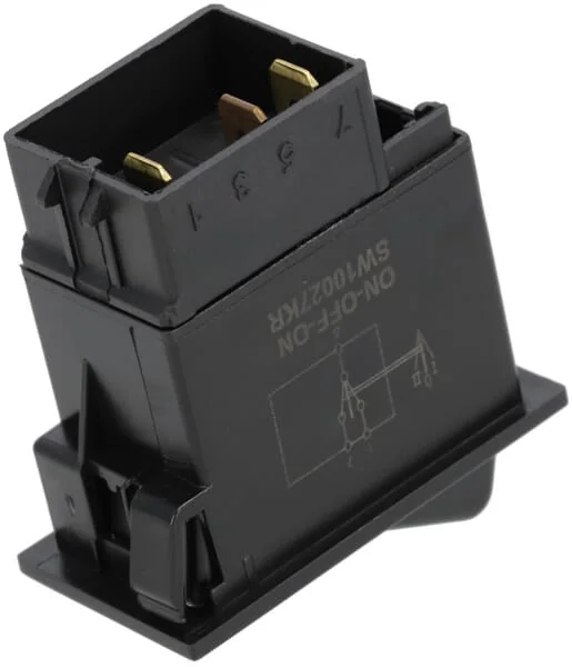 Kramp - SW10027KR - Kippschalter, II-0-I, Ein-Aus-Ein, 12/24V, 3-Polig, Funktionsbeleuchtung, Mit Gluehlampe