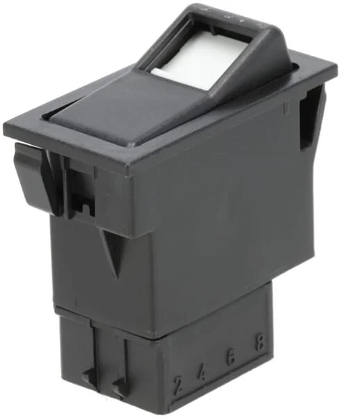 Kramp - SW10030KR - Kippschalter, II+I-0, Aus-Ein-Ein, 12/24V, 7-Polig, Stellungsbeleuchtung, Mit Gluehlampe
