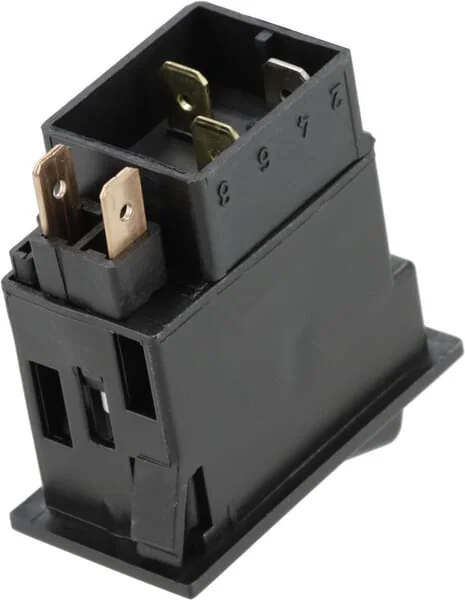 Kramp - SW10033KR - Kippschalter, II+I-0, Aus-Ein-Ein, 12/24V, 5-Polig, Funktionsbeleuchtung, Mit Gluehlampe