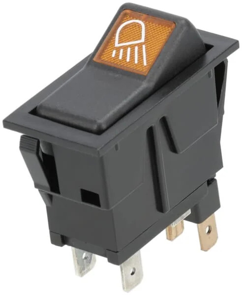 Kramp - SW10035KR - Kippschalter, I-0, Ein-Ein, 12V, 4-Polig, Arbeitsleuchte Rechts