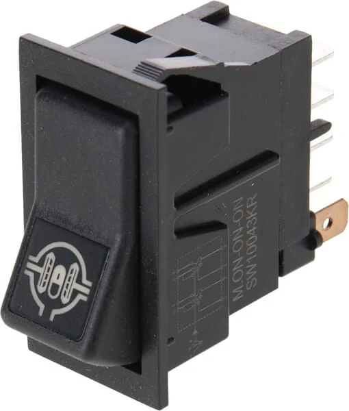 Kramp - SW10043KR - Kippschalter, I-0-(II), Ein-Ein-Moment, 12V, 8-Polig, Differentialsperre