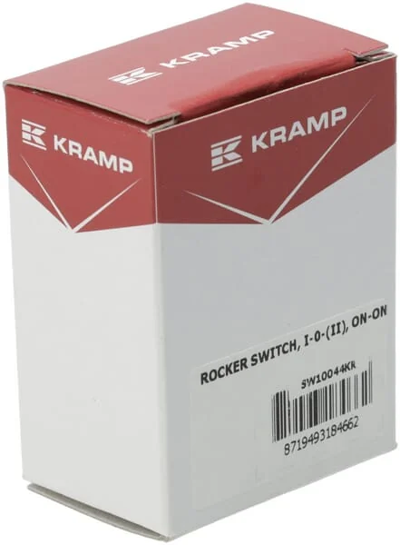 Kramp - SW10044KR - Kippschalter, I-0-(II), Ein-Ein-Moment, 12V, 8-Polig, Heckscheibenwaschanlage Und -Wischer