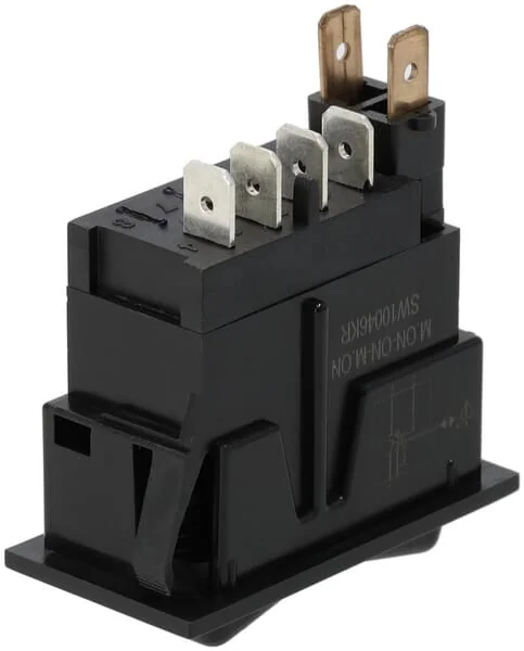 Kramp - SW10046KR - Kippschalter, (I)-0-(II), Rast-Rast, 12V, 4-Polig, Vorderradantrieb-Optionen