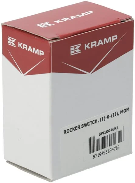 Kramp - SW10046KR - Kippschalter, (I)-0-(II), Rast-Rast, 12V, 4-Polig, Vorderradantrieb-Optionen