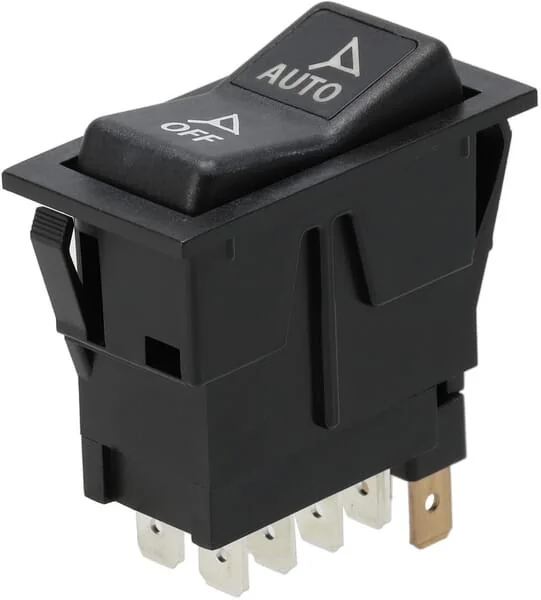 Kramp - SW10047KR - Kippschalter, I-0-(II), Ein-Rast, 12V, 8-Polig, Lenksystem-Optionen