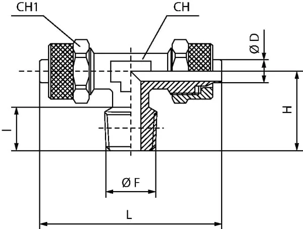 Kramp - TCCPOT818 - T-Steckfitting