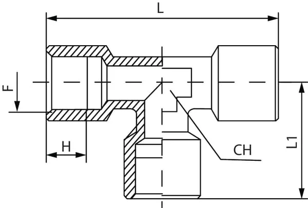 Kramp - TCFFF18 - T-Stück-Fitting