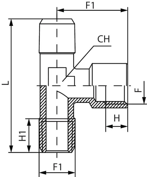 Kramp - TCMFM38 - T-Stück