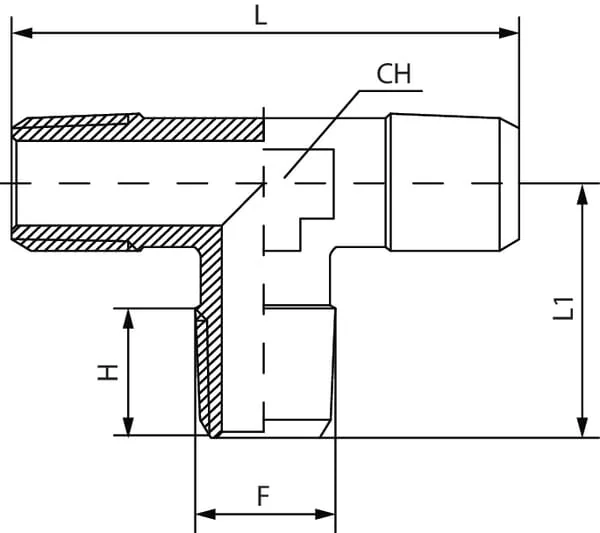 Kramp - TCMMM38 - T-Stück-Fitting