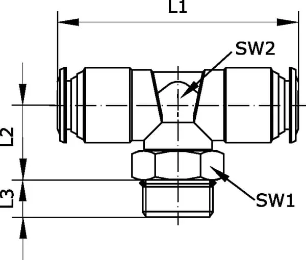 Kramp - TCSS814B - T-Verbindungsstueck 8x1/4"