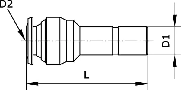 Kramp - TER108B - Reduzierender Abschlussstopfen 10 8mm