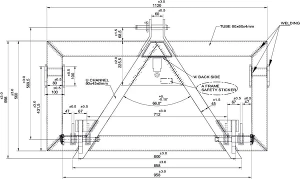 Kramp - TL150855 - Adapter von 3-Punkt oder Dreieck auf Euronorm