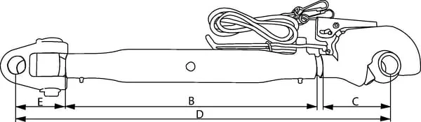 Kramp - TLC4503632033KR - Oberer Zugbuegel Gabel/Griff 450, M36 Kat. 3/3