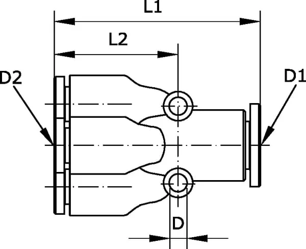 Kramp - TMC64444P - Steckkupplung 4-fach