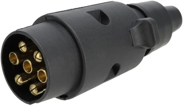 Kramp - TR00001KRPACK - Anhängerkupplungsstecker 7-Polig Kunststoff 12V Schraubklemmen Packung mit 10 Stück