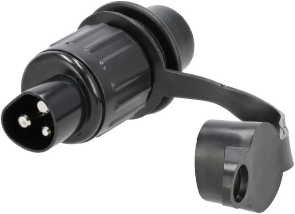 Kramp - TR00013KRPACK - Stecker 3-Polig Kunststoff 12/24V Flachsteckanschlüsse Packung mit 10 Stück