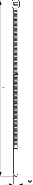 Kramp - TRB36200GRE - Kabelbinder 3,6x200 mm, Grün, 50 Stück