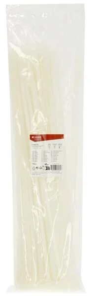 Kramp - TRB90526WHI - Kabelbinder 9x526 mm, Weiß, 100 Stück