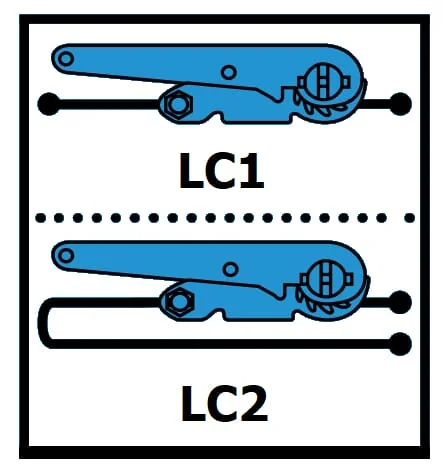Kramp - TS2051120U - Ratchet Strap Type 50, 25kN 12m U-Hook