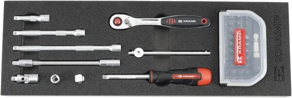 Kramp - TT800102 - Ratsche Und Zubehör 1/4" 41-tlg