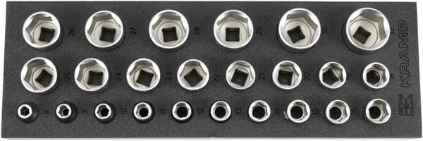 Kramp - TT800501 - Steckschlüsselsatz 1/2" 24-tlg