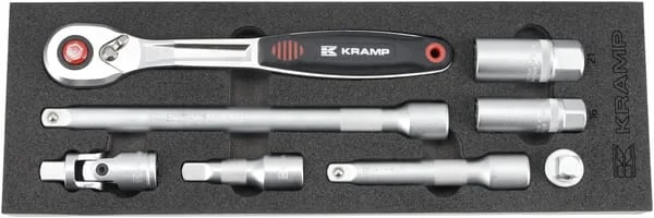 Kramp - TT800502 - Ratsche Und Zubehör 1/2" 8-tlg