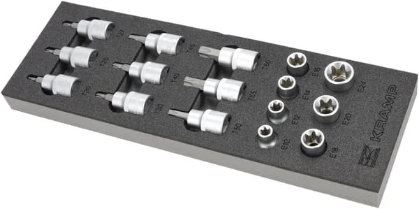 Kramp - TT800503 - Steckschlüsselsatz Torx 1/2" 16-tlg