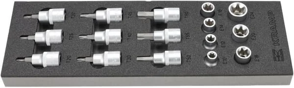 Kramp - TT800503 - Steckschlüsselsatz Torx 1/2" 16-tlg