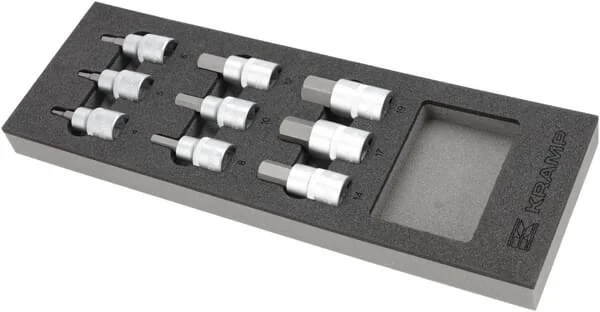 Kramp - TT800504 - Steckschlüsselsatz Sechskant 1/2" 9-tlg