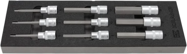 Kramp - TT800505 - Steckschlüsselsatz Sechskant Lang 1/2" 9-tlg