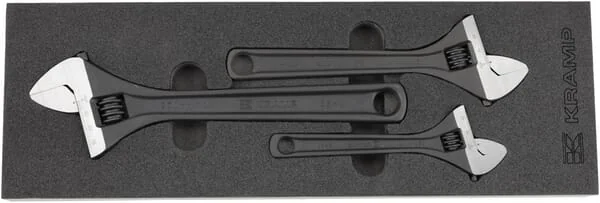 Kramp - TT803001 - Satz Verstellbarer Schlüssel, 3-Teilig