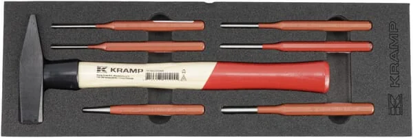 Kramp - TT807001 - Hammer & Körnerset 7-Teilig