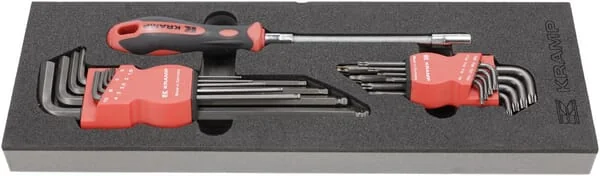 Kramp - TT808002 - Innensechskant & TORX-Schlüsselset 18-Teilig