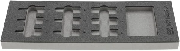 Kramp - TT850504 - Schaumstoff-Einsatz Für Sechskant-Steckschlüsselsatz 1/2", 9 Stück