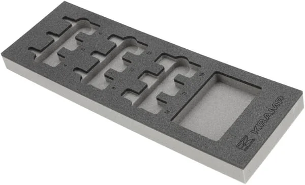 Kramp - TT850504 - Schaumstoff-Einsatz Für Sechskant-Steckschlüsselsatz 1/2", 9 Stück