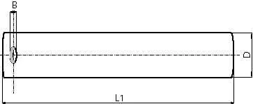 Kramp - UNS25250 - Stift 25x250mm