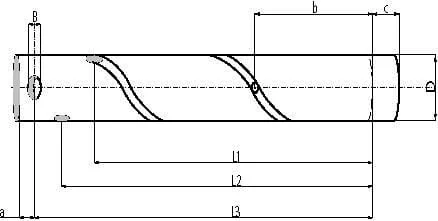 Kramp - UNSGGS35200 - Bolzen 35x200mm Kramp