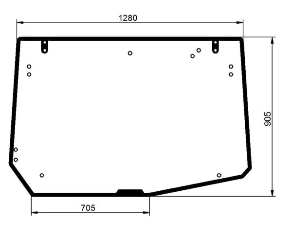 Kramp - V36661510N - Heckfenster