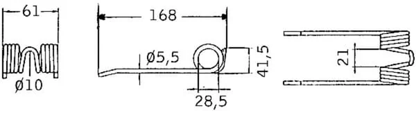 Kramp - VF06572888N - Federzinken Der Pickupeinheit Deutz-Fahr