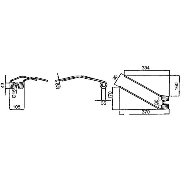 Kramp - VF06580391KR - Federzinken Deutz-Fahr