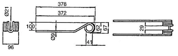 Kramp - VF06580456KR - Federzinken Deutz-Fahr