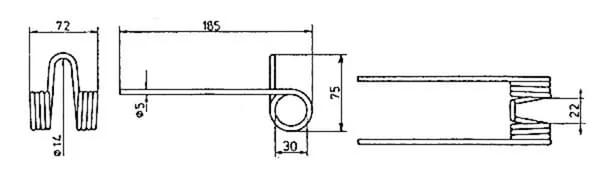 Kramp - VF11320081501N - Pick-Up-Zinken Rot Deutz-Fahr