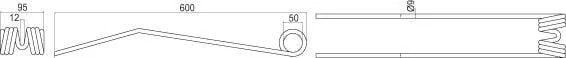 Kramp - VF1660639486KR - Deutz-Fahr Federfinger