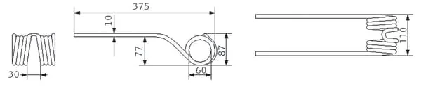 Kramp - VF1660756486KR - Deutz-Fahr Federfinger