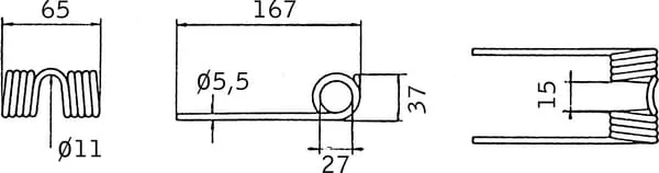 Kramp - VF1661886886N - Federzinken Fuer Pick-Up-Einheiten, Geeignet Fuer Deutz-Fahr