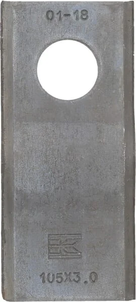 Kramp - VGCM120KR - Mähwerk-Messer links/rechts 105x47x3 mm Loch Ø 21 mm, geeignet für Kverneland/Claas/PZ/Krone/Marangon/Massey Ferguson/Pöttinger/Taarup/Vicon, 25 Stück