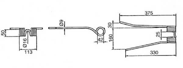 Kramp - VGPZ111KR - Rotorgabel (gegen den Uhrzeigersinn) Pz