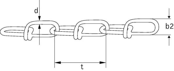 Kramp - VK18P054 - Victor-Kette 1,8mm Verz. Rolle 54m